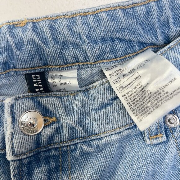 H&M Denim Blue Wide Leg Jeans - Picture 7 of 10